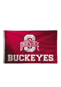 Ohio State Buckeyes Team logo Applique Flag