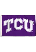 TCU Horned Frogs 3x5 Basic Logo Purple Silk Screen Grommet Flag