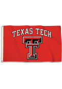 Texas Tech Red Raiders 3x5 Red, Black Black Silk Screen Grommet Flag