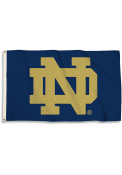 Notre Dame Fighting Irish 3x5 Basic Logo Navy Blue Silk Screen Grommet Flag