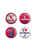 St Louis Cardinals 4 Pack Button