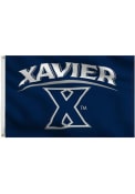 Xavier Musketeers 3x5 Navy Grommet Navy Blue Silk Screen Grommet Flag