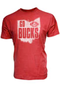 Ohio State Buckeyes Red Go Bucks Fashion Tee