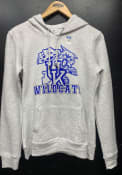 Kentucky Wildcats Womens Essential Wildcat Logo Hooded Sweatshirt - Grey