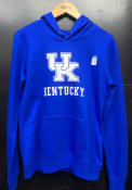Kentucky Wildcats Womens Essential Primary Logo Hooded Sweatshirt - Blue