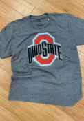 Ohio State Buckeyes Big Logo Fashion T Shirt - Grey
