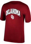 Oklahoma Sooners Arch Mascot T Shirt - Crimson