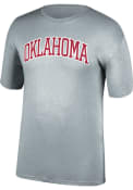 Oklahoma Sooners Arch Name T Shirt - Grey