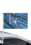 Kansas City Royals Powder Blue Car Flag - Light Blue