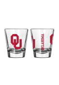 Oklahoma Sooners 2oz Clear Shot Glass