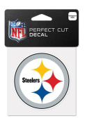Pittsburgh Steelers 4x4 Perfect Cut Auto Decal - White