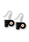 Philadelphia Flyers Womens Logo Dangle Earrings - Silver