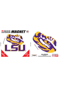 LSU Tigers 6x6 2 Pack Car Magnet - Yellow