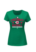 Majestic Cincinnati Reds Womens Celtic AC Team Property Green T-Shirt