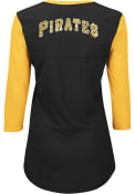 Majestic Pittsburgh Pirates Womens Black Above Average T-Shirt