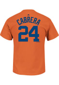 Miguel Cabrera Detroit Tigers Orange Player Tee