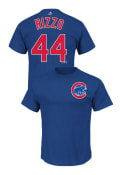 Anthony Rizzo Chicago Cubs Blue Name and Number Player Tee