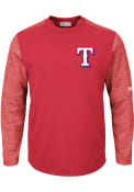 Texas Rangers Majestic On-Field Tech Sweatshirt - Red