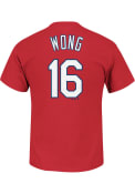 Kolten Wong St Louis Cardinals Red Name and Number Player Tee