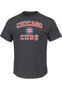 Majestic Chicago Cubs Charcoal Heart and Soul Tee
