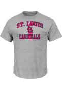 Majestic St Louis Cardinals Grey Heart and Soul Tee