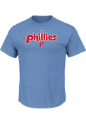 Majestic Philadelphia Phillies Red Cooperstown Logo Tee