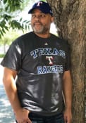 Majestic Texas Rangers Charcoal Heart and Soul Tee