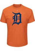 Majestic Detroit Tigers Orange Oversized Cap Logo Tee