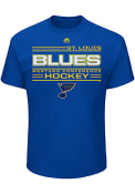 Majestic St Louis Blues Blue Forecheck Tee
