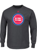 Majestic Detroit Pistons Charcoal Logo II Tee