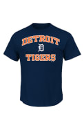 Majestic Detroit Tigers Navy Blue Heart and Soul Tee