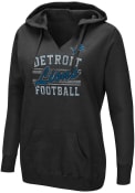 Detroit Lions Womens Quick Out Hooded Sweatshirt - Black