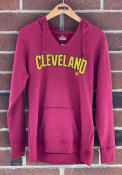 Cleveland Cavaliers Womens Majestic Done Better Hooded Sweatshirt - Maroon