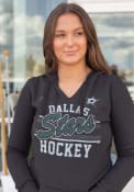 Dallas Stars Womens Majestic Raise the Level Hooded Sweatshirt - Black