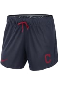 Cleveland Indians Womens Nike Dry 5IN Shorts - Navy Blue