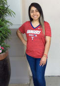 Texas Rangers Womens Nike Velocity V T-Shirt - Red