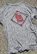St Louis Cardinals Majestic Just Getting Started T Shirt - Grey