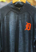 Detroit Tigers Majestic Contenders Welcome 1/4 Zip Pullover - Navy Blue