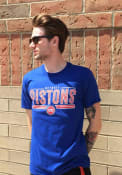 Detroit Pistons Majestic On To The Win T Shirt - Blue