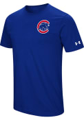Chicago Cubs Under Armour Wordmark Core T Shirt - Blue