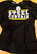 Majestic Pittsburgh Steelers Black Safety Blitz Tee