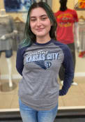 Sporting Kansas City Raglan Transition Fashion T Shirt - Grey