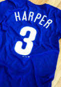 Bryce Harper Philadelphia Phillies Majestic Name Number T-Shirt - Blue