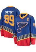 Wayne Gretzky St Louis Blues Vintage Breakaway Hockey Jersey - Blue