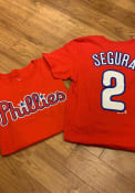 Jean Segura Philadelphia Phillies Name And Number T-Shirt - Red
