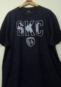 Sporting Kansas City Diamond Dip Fashion T Shirt - Navy Blue
