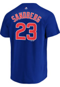 Ryne Sandberg Chicago Cubs Name and Number T-Shirt - Blue