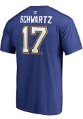 Jaden Schwartz St Louis Blues Name and Number T-Shirt - Blue