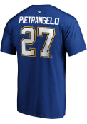 Alex Pietrangelo St Louis Blues Name Number T-Shirt - Blue