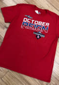 St Louis Cardinals Division Champs LR T Shirt - Red